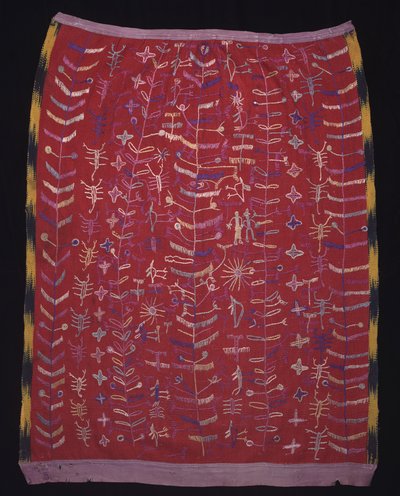 Cofradia tekstil, muligvis et forklæde til en Kristusfigur, ca. 1920-1940 (bomuld og silke) af Mayan Mayan