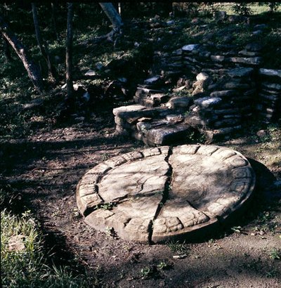 Markør på boldbanen, sen klassisk periode (600-900 e.Kr.) (sten) af Mayan Mayan
