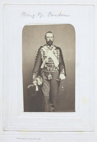 Konge af Sverige, 1860-69. af Mayer and Pierson