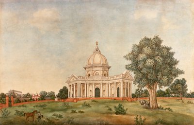 Udvendigt billede af St Jamess Church, Delhi, ca. 1836 (akvarel) af Mazhar Ali Khan