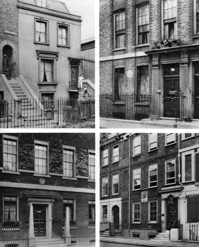Fire London-huse af berømte mænd, London, 1926-1927. af McLeish