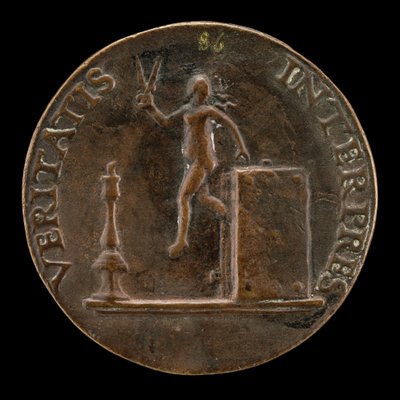 Sandheden flygter fra en bog [omvendt], ca. 1510. af Mea