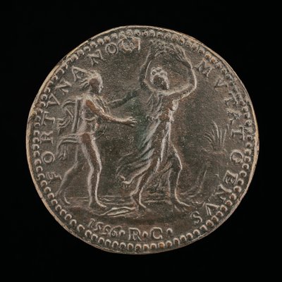 Apollo forfølger Daphne [omvendt], 1556. af Medallist R.C.
