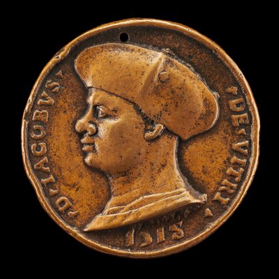 Jacques de Vitry-La Lière, død 1515, kanon, dekan og kansler [forside], 1518. af Medallist of 1518