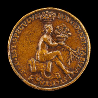 Kvinde sidder på en sadel [omvendt], 1518. af Medallist of 1518
