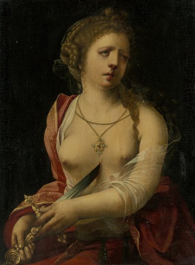 Lucretias selvmord af Meester met de Papegaai