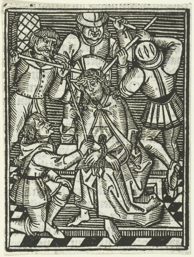 Tornekroningen af Meester van de Delbecq Schreiber Passie (attributed to)
