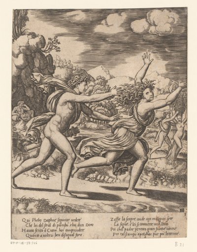 Apollo jagter Daphne Historien om Apollo og Daphne (serietitel) af Meester van de Dobbelsteen