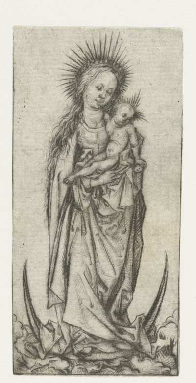 Madonna på Halvmånen af Meester van het Amsterdamse Kabinet