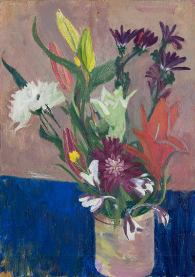 Summer Flowers, 2016 (olie på lærred) af Megan Williamson
