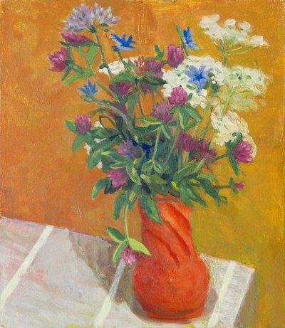 Wildflowers, 2017 (olie på lærred) af Megan Williamson