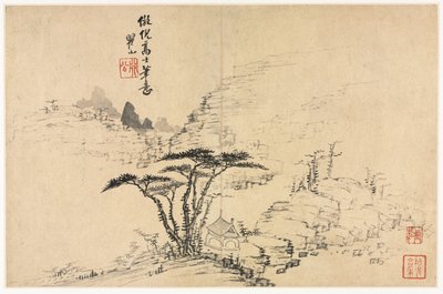 Landskaber i forskellige stilarter efter gamle mestre af Mei Qing