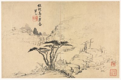 Landskaber i forskellige stilarter efter gamle mestre, 1690. af Mei Qing