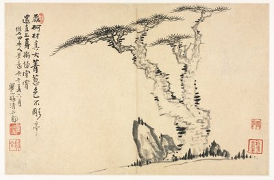 Landskaber i forskellige stilarter efter gamle mestre, 1690. af Mei Qing