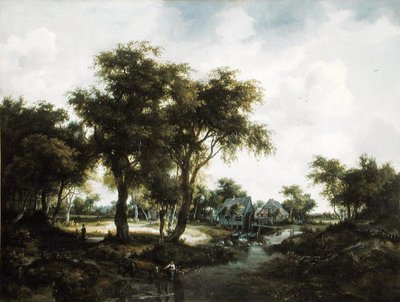 Vandmøllen af Meindert Hobbema