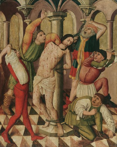 Kristi flagelation af Meister der Laufener Georgslegende