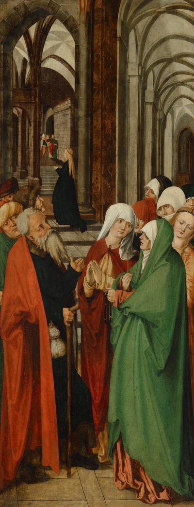 Marias tempel af Meister der Oberfalkensteiner Altarflügel