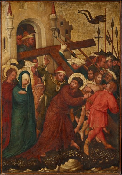 Kristus bærer korset af Meister der St. Lambrechter Votivtafel