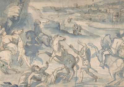 The Conversion of St. Paul, 1500-tallet. af Melchior Bocksberger