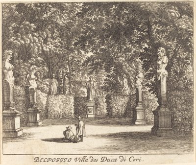 Balpoggio, Villa of Duke af Ceri af Melchior Küsel after Johann Wilhelm Baur