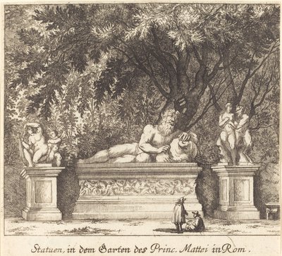 Prins Matteis haver, Rom af Melchior Küsel after Johann Wilhelm Baur
