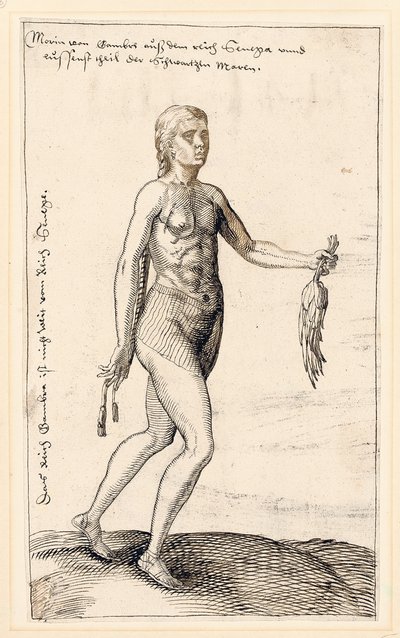 A woman of Gambia, 1583dani af Melchior Lorck