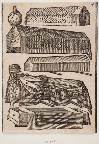 Fem tyrkiske kister af Melchior Lorck