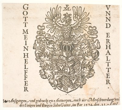 Melchior Lorcks våbenskjold af Melchior Lorck