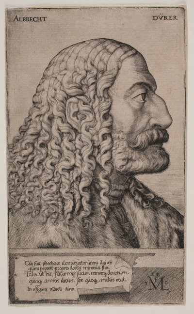 Portræt af Albrecht Dürer af Melchior Lorck