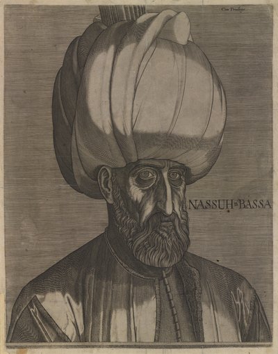 Portræt af Sultan Suleiman den Storslåede af Melchior Lorck