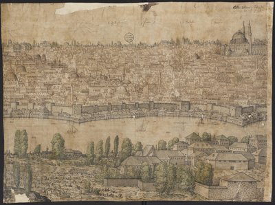 Prospekt af Konstantinopel, ark 14, Melchior Lorck, 1559 af Melchior Lorck