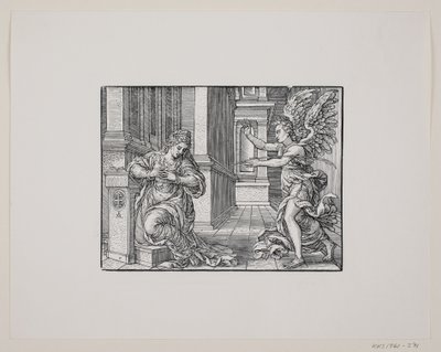 Jomfru Marias Bebudelse af Melchior Lorck