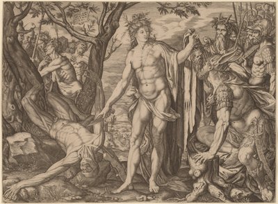 Apollo og Marsyas af Melchior Meier
