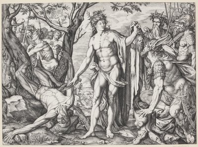 Apollo og Marsyas af Melchior Meier
