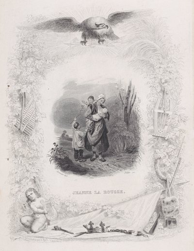 Jeanne the Redhead, fra The Songs of Béranger, 1829. af Melchior Peronard