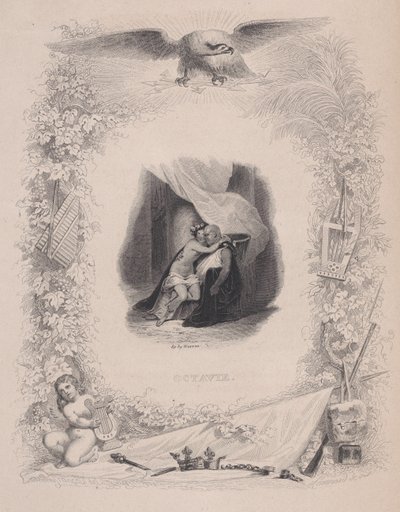 Octavie, fra The Songs of Béranger, 1829. af Melchior Peronard