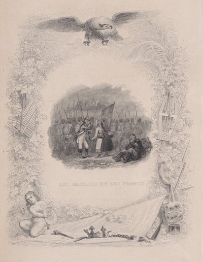 Gallerne og francerne, fra Bérangers sange, 1829 af Melchior Peronard