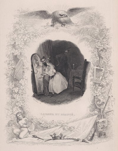 Grimhed og skønhed, fra Bérangers sange, 1829. af Melchior Peronard