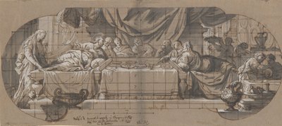 Fest i Simons Hus, 1699 eller før. af Melchior Steidl