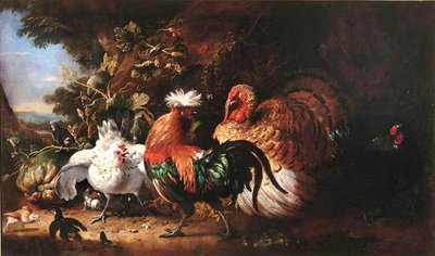 Fransk: Oiseaux de basse-cour af Melchior d
