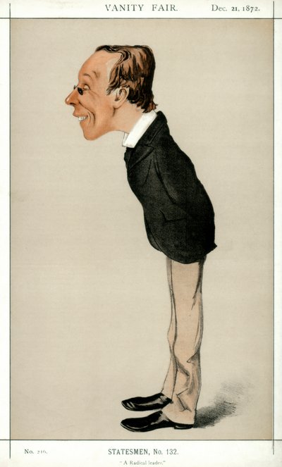 En radikal leder, Henry Fawcett MP, britisk politiker og økonom, 1872. af Melchiorre Delfico