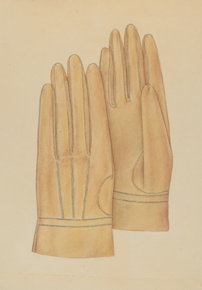 Mandshandsker, ca. 1938. af Melita Hofmann