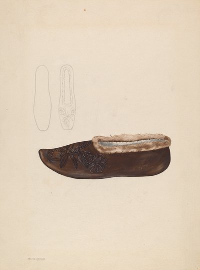 Hjemmesko, ca. 1936. af Melita Hofmann