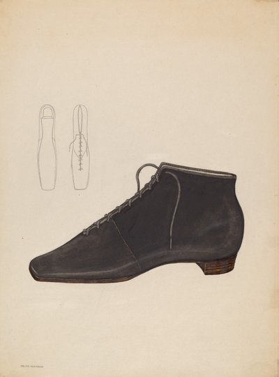 Kvindesko, ca. 1936. af Melita Hofmann