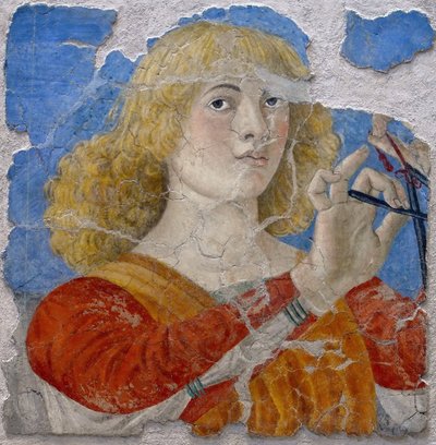 Musiker-engel af Melozzo da Forli, ca. 1480 (fresco) af Melozzo da Forli