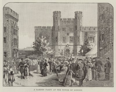 En havefest i Tower of London af Melton Prior