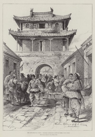 Situationen i Kina, vestlige indgangsport til Tsimo, Kiao-Chau af Melton Prior
