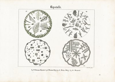 Krystalformer af forskellige salte af Meno Haas