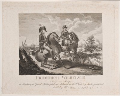 Frederik Wilhelm II af Preussen og feltmarskal Möllendorf af Meno Haas