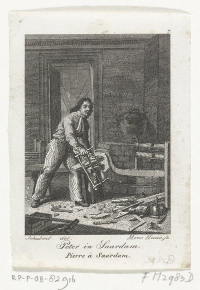 Peter den Store i Zaandam, 1697 af Meno Haas